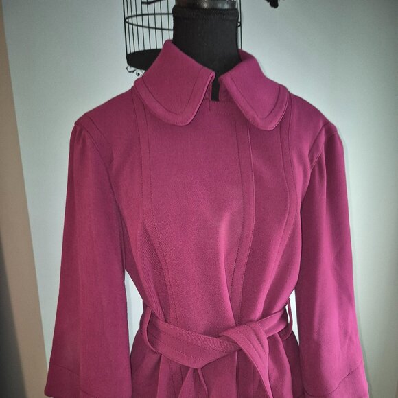 Focus 2000 Fuchsia Bell Sleeve Blazer (8) - Picture 1 of 5